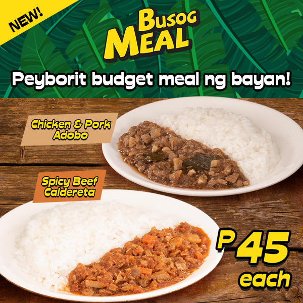 Busog Meal – Chicken and Pork Adobo and Spicy Beef Caldereta
