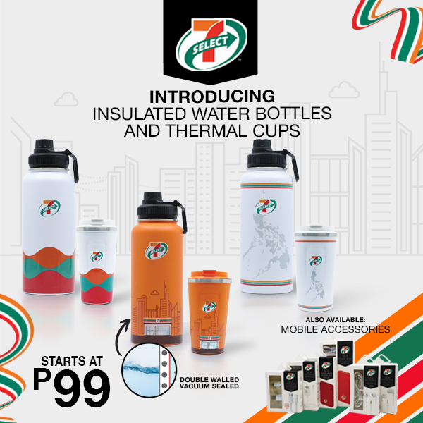 7-Select Water Bottles and Thermal Cups